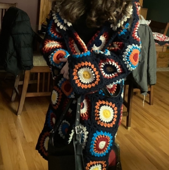 Bohemian hippie vintage cardigan - Picture 4 of 11